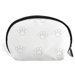 Dog Paw Print T- Shirt Paw Pattern T- Shirt Accessory Pouch (large) by EnriqueJohnson