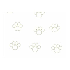 Dog Paw Print T- Shirt Paw Pattern T- Shirt Two Sides Premium Plush Fleece Blanket (mini) by EnriqueJohnson