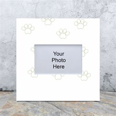 Dog Paw Print T- Shirt Paw Pattern T- Shirt White Box Photo Frame 4  X 6  by EnriqueJohnson