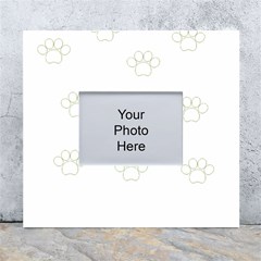 Dog Paw Print T- Shirt Paw Pattern T- Shirt White Wall Photo Frame 5  X 7  by EnriqueJohnson