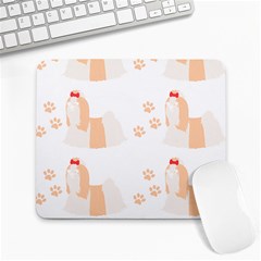 Dog Shih Tzu T- Shirtshih Tzu Dog Pattern T- Shirt Large Mousepad by EnriqueJohnson