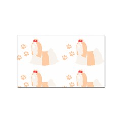 Dog Shih Tzu T- Shirtshih Tzu Dog Pattern T- Shirt Sticker Rectangular (100 Pack) by EnriqueJohnson