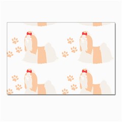 Dog Shih Tzu T- Shirtshih Tzu Dog Pattern T- Shirt Postcard 4 x 6  (pkg Of 10) by EnriqueJohnson