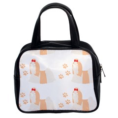 Dog Shih Tzu T- Shirtshih Tzu Dog Pattern T- Shirt Classic Handbag (two Sides) by EnriqueJohnson