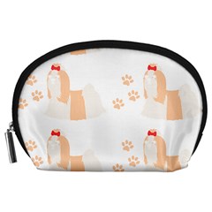 Dog Shih Tzu T- Shirtshih Tzu Dog Pattern T- Shirt Accessory Pouch (large) by EnriqueJohnson