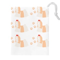 Dog Shih Tzu T- Shirtshih Tzu Dog Pattern T- Shirt Drawstring Pouch (4xl) by EnriqueJohnson