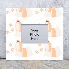 Dog Shih Tzu T- Shirtshih Tzu Dog Pattern T- Shirt White Wall Photo Frame 5  X 7  by EnriqueJohnson