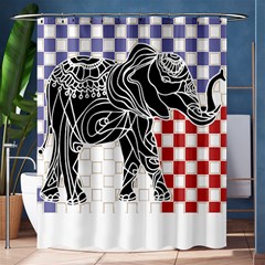 Elephant Art T- Shirtelephant T- Shirt Shower Curtain 60  X 72  (medium)  by EnriqueJohnson