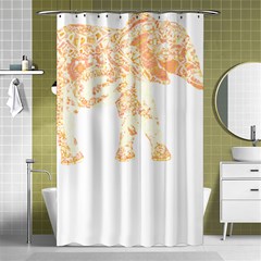 Elephant Lover T- Shirtelephant T- Shirt Shower Curtain 48  X 72  (small)  by EnriqueJohnson