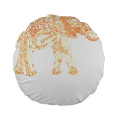 Elephant Lover T- Shirtelephant T- Shirt Standard 15  Premium Flano Round Cushions by EnriqueJohnson