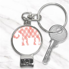 Elephant T- Shirt Pink Elephant T- Shirt Nail Clippers Key Chain by EnriqueJohnson