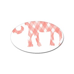 Elephant T- Shirt Pink Elephant T- Shirt Sticker (oval) by EnriqueJohnson