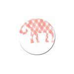 Elephant T- Shirt Pink Elephant T- Shirt Golf Ball Marker Front