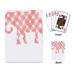 Elephant T- Shirt Pink Elephant T- Shirt Playing Cards Single Design (rectangle) by EnriqueJohnson