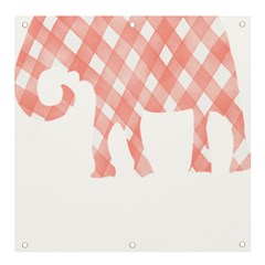 Elephant T- Shirt Pink Elephant T- Shirt Banner And Sign 4  X 4  by EnriqueJohnson