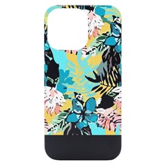 Fashion T- Shirt Fashion Tropical Pattern T- Shirt Iphone 14 Pro Max Black Uv Print Case