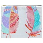 Feathers Design T- Shirtfeathers T- Shirt (2) Cosmetic Bag (XXXL) Front