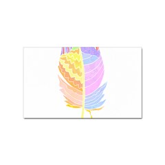 Feathers Design T- Shirtfeathers T- Shirt (3) Sticker Rectangular (100 Pack) by EnriqueJohnson