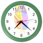 Feathers Design T- Shirtfeathers T- Shirt (3) Color Wall Clock Front