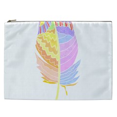 Feathers Design T- Shirtfeathers T- Shirt (3) Cosmetic Bag (xxl) by EnriqueJohnson