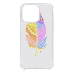 Feathers Design T- Shirtfeathers T- Shirt (3) Iphone 13 Pro Tpu Uv Print Case