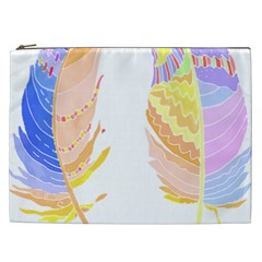 Feathers Design T- Shirtfeathers T- Shirt (4) Cosmetic Bag (xxl) by EnriqueJohnson