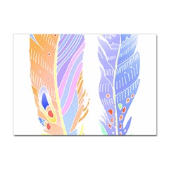 Feathers Design T- Shirtfeathers T- Shirt Sticker A4 (10 Pack)