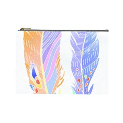 Feathers Design T- Shirtfeathers T- Shirt Cosmetic Bag (large) by EnriqueJohnson