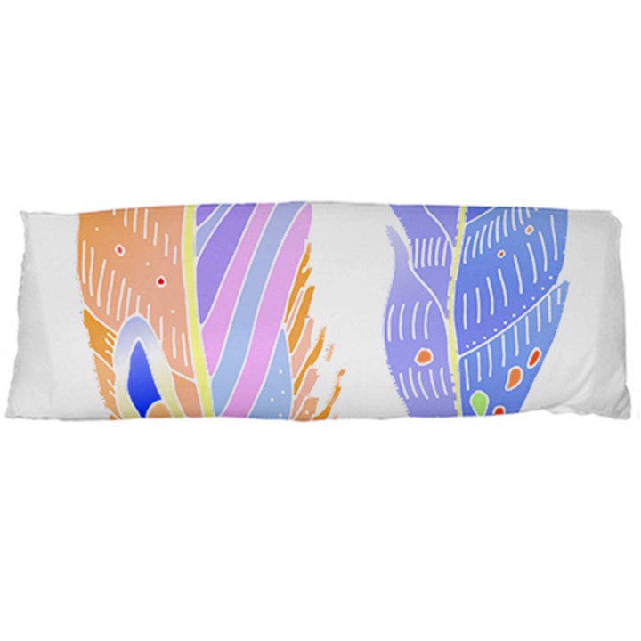 Feathers Design T- Shirtfeathers T- Shirt Body Pillow Case (Dakimakura)