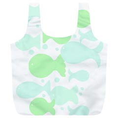 Fish T- Shirt Fun Fishes T- Shirt Full Print Recycle Bag (xl)