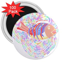 Fishing Gift T- Shirtfish T- Shirt (2) 3  Magnets (100 Pack)