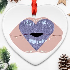 Lips -18 Ornament (heart)