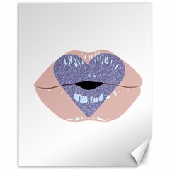 Lips -18 Canvas 11  X 14  by SychEva