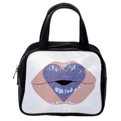 Lips -18 Classic Handbag (one Side) by SychEva