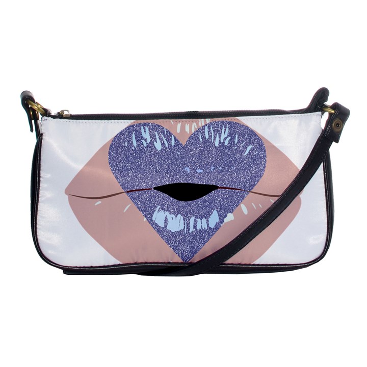 Lips -18 Shoulder Clutch Bag