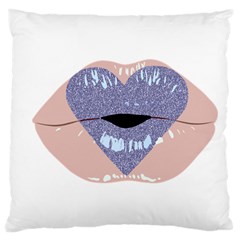 Lips -18 Large Cushion Case (two Sides) by SychEva