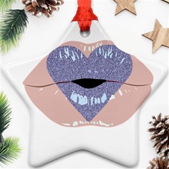 Lips -18 Ornament (star) by SychEva