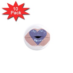 Lips -18 1  Mini Magnet (10 Pack)  by SychEva