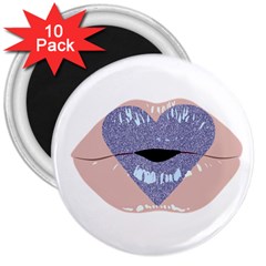 Lips -18 3  Magnets (10 Pack)  by SychEva