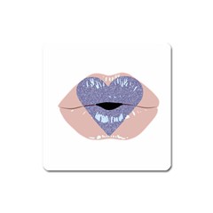 Lips -18 Square Magnet by SychEva