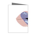 Lips -18 Mini Greeting Card Right