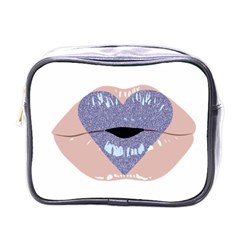 Lips -18 Mini Toiletries Bag (one Side) by SychEva