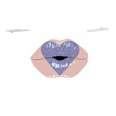 Lips -18 Lightweight Drawstring Pouch (l) by SychEva