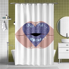 Lips -18 Shower Curtain 48  X 72  (small)  by SychEva