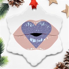 Lips -18 Ornament (snowflake)