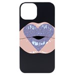 Lips -18 iPhone 14 Black UV Print Case Front