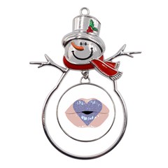 Lips -18 Metal Snowman Ornament by SychEva