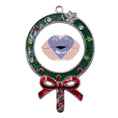 Lips -18 Metal X mas Lollipop With Crystal Ornament by SychEva