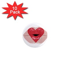 Lips -16 1  Mini Magnet (10 Pack)  by SychEva