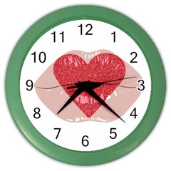 Lips -16 Color Wall Clock by SychEva